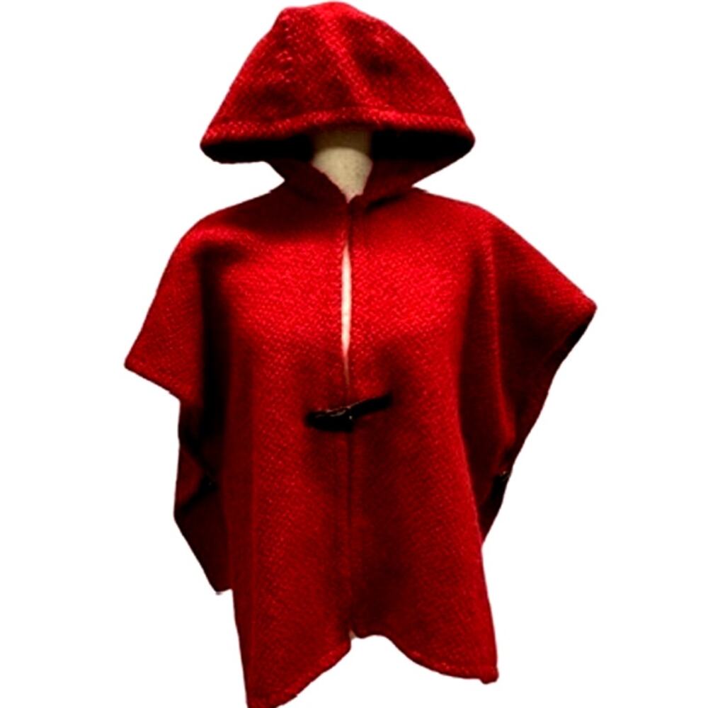 Beautiful Ireland Wool Hooded‎ Shaw,John Branigan Weavers, Buckle Latch